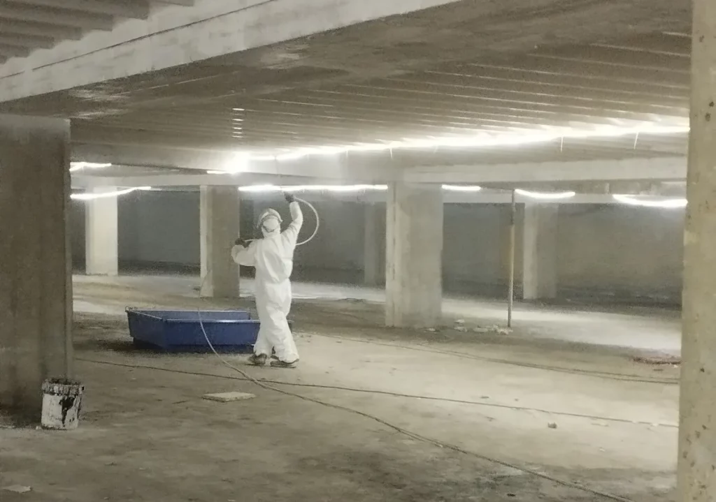obra de Soluciones Solurban en el Aparcamiento de Plaza de España