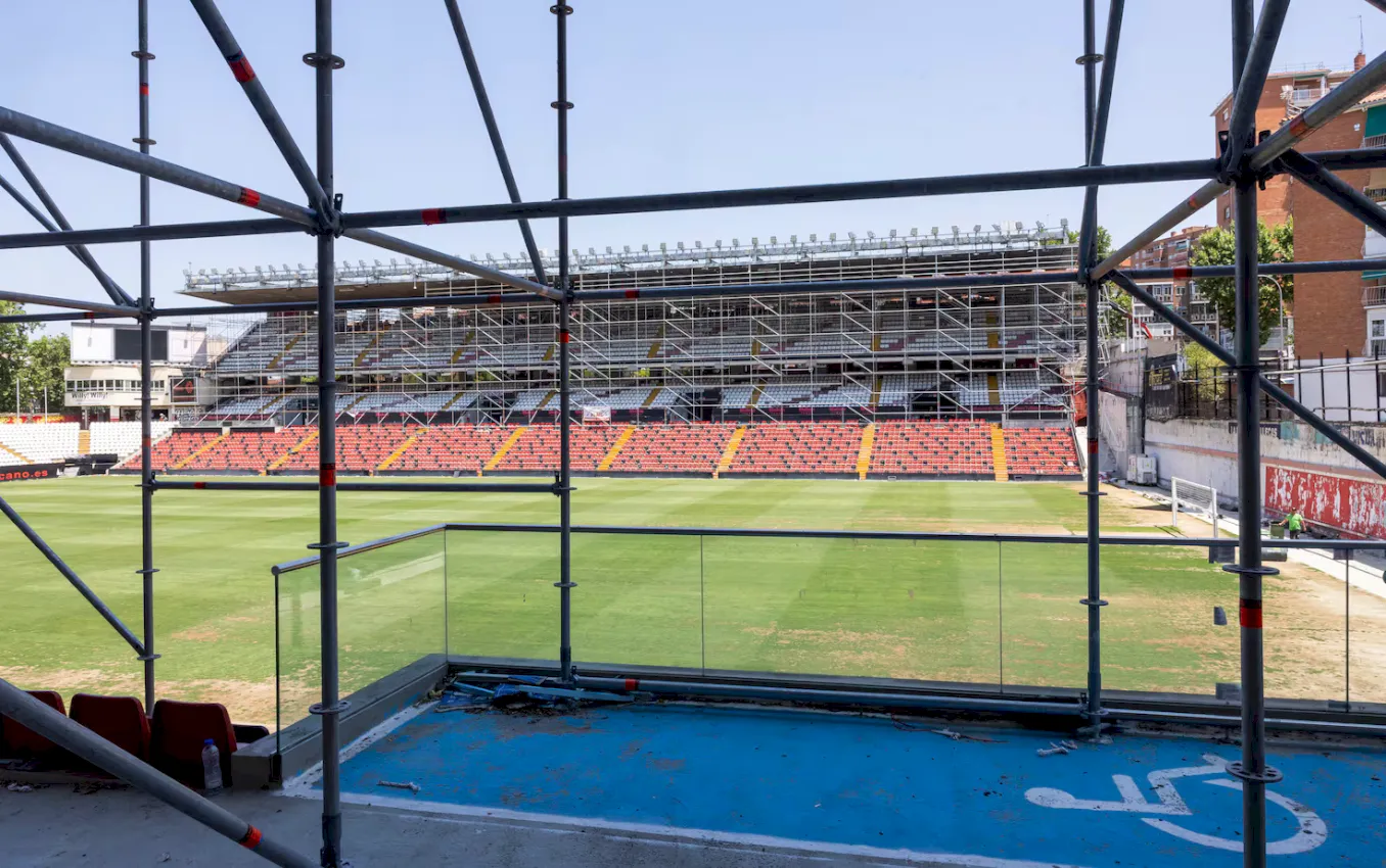 avances de las obras del estadio Rayo Vallecano