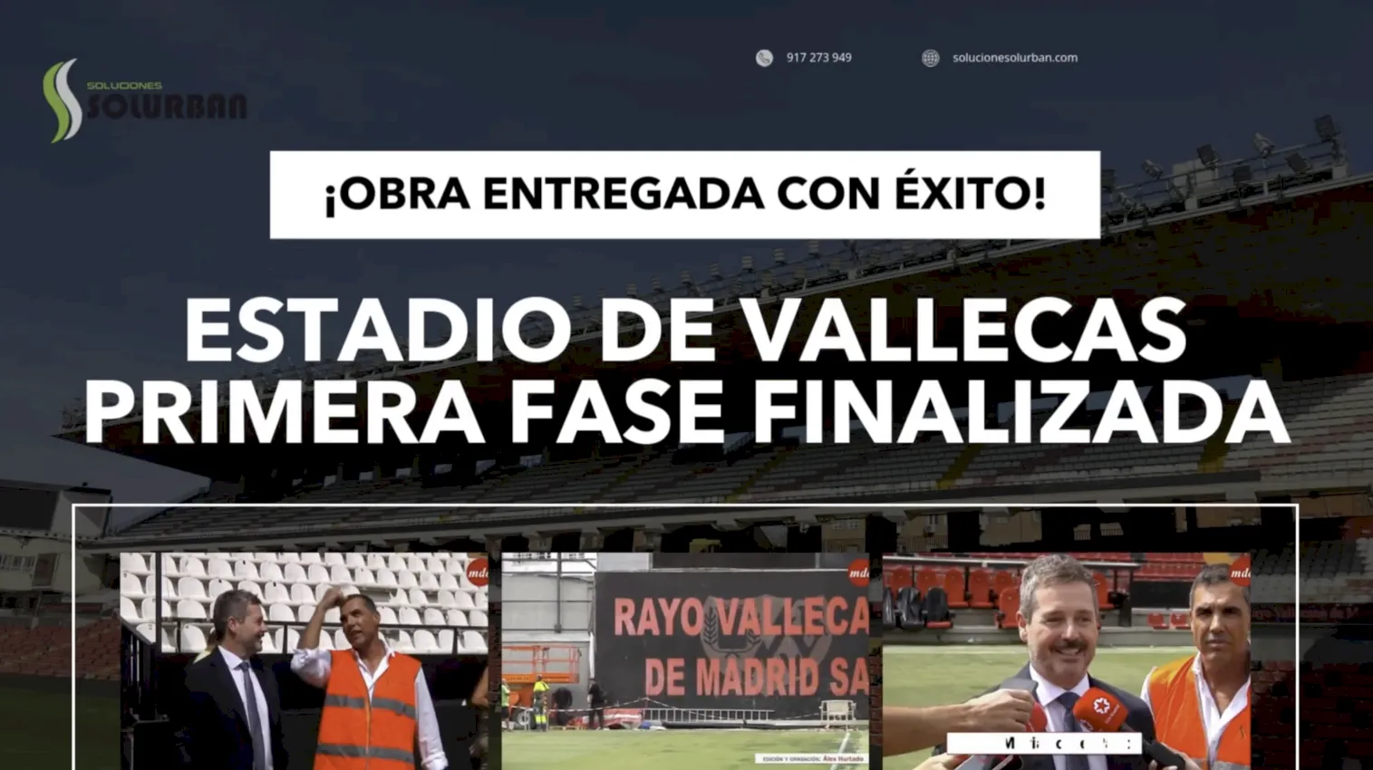 Finalizada la primera fase de la rehabilitación del estadio de Vallecas